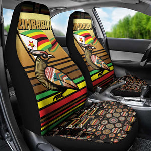 Pride Zimbabwe Car Seat Cover Zimbabwean Bird, Tribal Patterns and Pan-African Colors