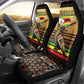 Pride Zimbabwe Car Seat Cover Zimbabwean Bird, Tribal Patterns and Pan-African Colors
