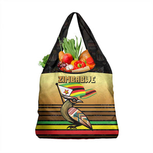Pride Zimbabwe Grocery Bag Zimbabwean Bird, Tribal Patterns and Pan-African Colors