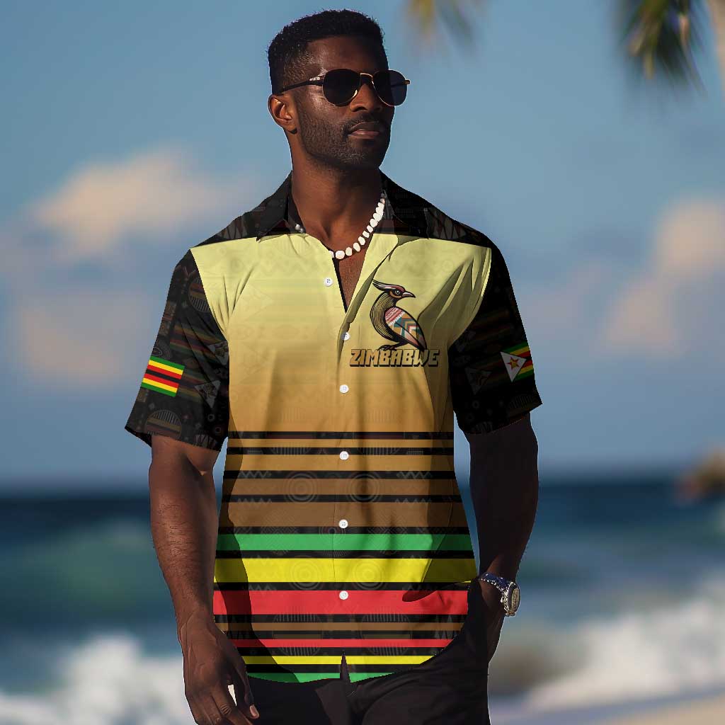 Pride Zimbabwe Hawaiian Shirt Zimbabwean Bird, Tribal Patterns and Pan-African Colors