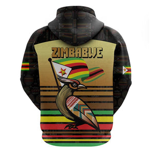 Pride Zimbabwe Hoodie Zimbabwean Bird, Tribal Patterns and Pan-African Colors