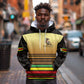 Pride Zimbabwe Hoodie Zimbabwean Bird, Tribal Patterns and Pan-African Colors