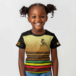 Pride Zimbabwe Kid T shirt Zimbabwean Bird, Tribal Patterns and Pan-African Colors