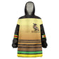 Pride Zimbabwe Kid Wearable Blanket Hoodie Zimbabwean Bird, Tribal Patterns and Pan-African Colors