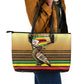 Pride Zimbabwe Leather Tote Bag Zimbabwean Bird, Tribal Patterns and Pan-African Colors
