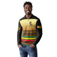 Pride Zimbabwe Long Sleeve Polo Shirt Zimbabwean Bird, Tribal Patterns and Pan-African Colors
