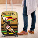 Pride Zimbabwe Luggage Cover Zimbabwean Bird, Tribal Patterns and Pan-African Colors