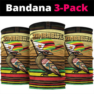 Pride Zimbabwe Neck Gaiter Zimbabwean Bird, Tribal Patterns and Pan-African Colors TS04