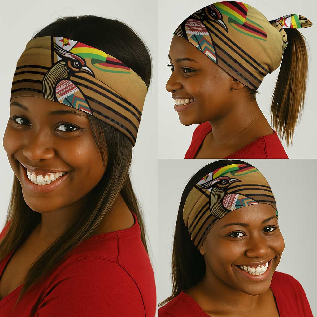 Pride Zimbabwe Neck Gaiter Zimbabwean Bird, Tribal Patterns and Pan-African Colors TS04
