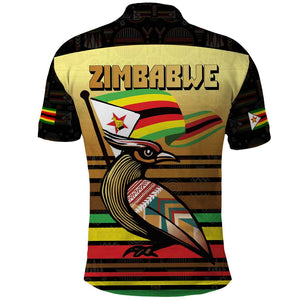 Pride Zimbabwe Polo Shirt Zimbabwean Bird, Tribal Patterns and Pan-African Colors