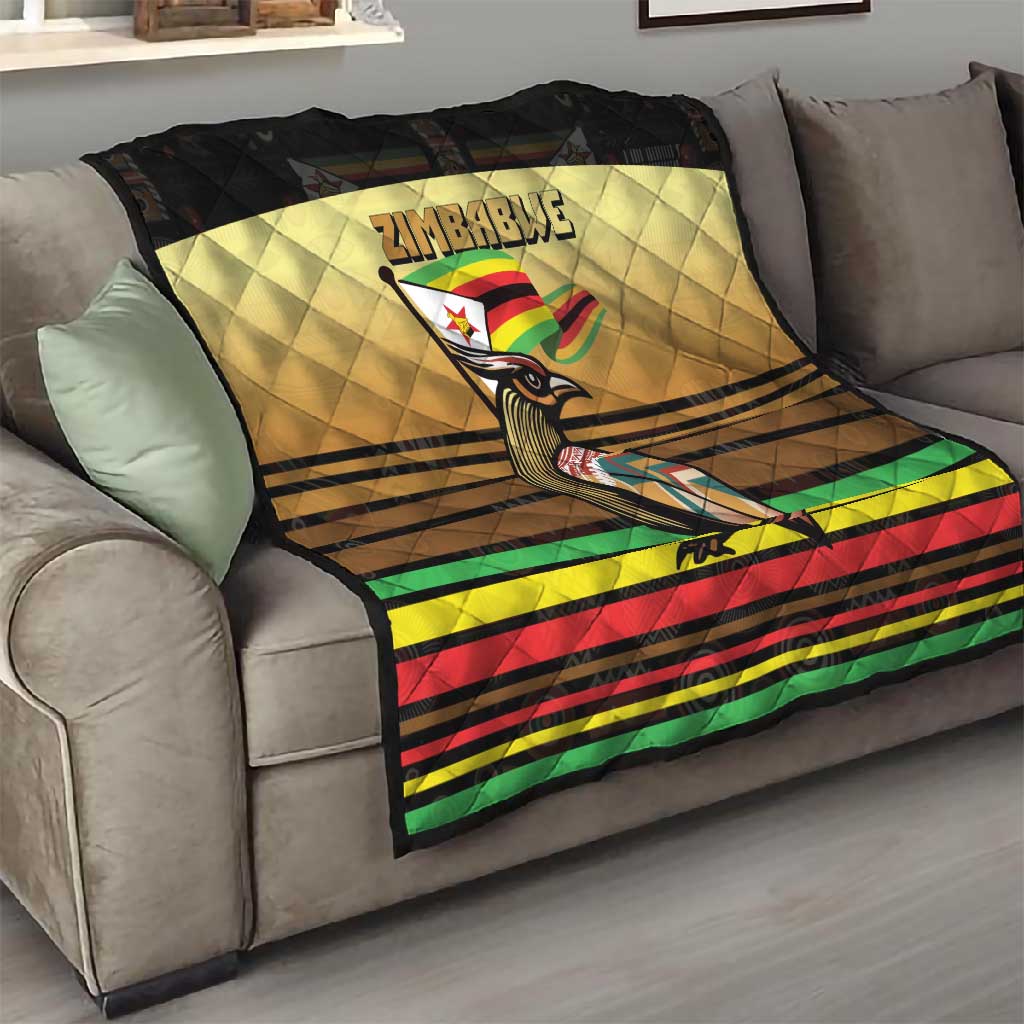 Pride Zimbabwe Quilt Zimbabwean Bird, Tribal Patterns and Pan-African Colors
