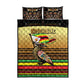 Pride Zimbabwe Quilt Bed Set Zimbabwean Bird, Tribal Patterns and Pan-African Colors