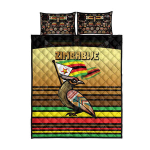 Pride Zimbabwe Quilt Bed Set Zimbabwean Bird, Tribal Patterns and Pan-African Colors
