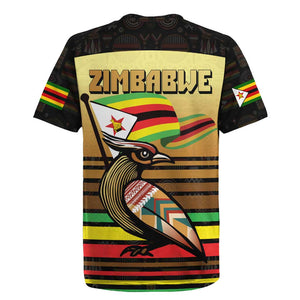 Pride Zimbabwe Rugby Jersey Zimbabwean Bird, Tribal Patterns and Pan-African Colors