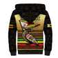 Pride Zimbabwe Sherpa Hoodie Zimbabwean Bird, Tribal Patterns and Pan-African Colors