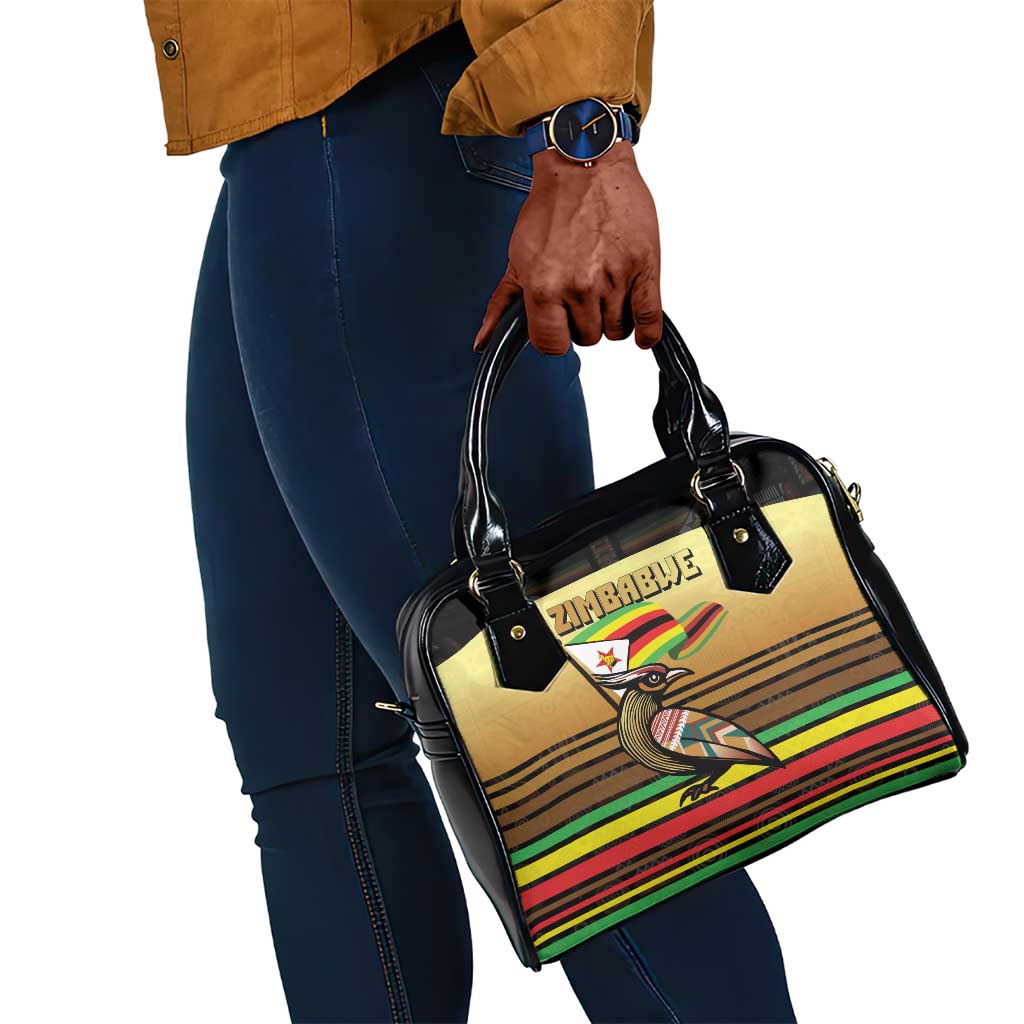 Pride Zimbabwe Shoulder Handbag Zimbabwean Bird, Tribal Patterns and Pan-African Colors