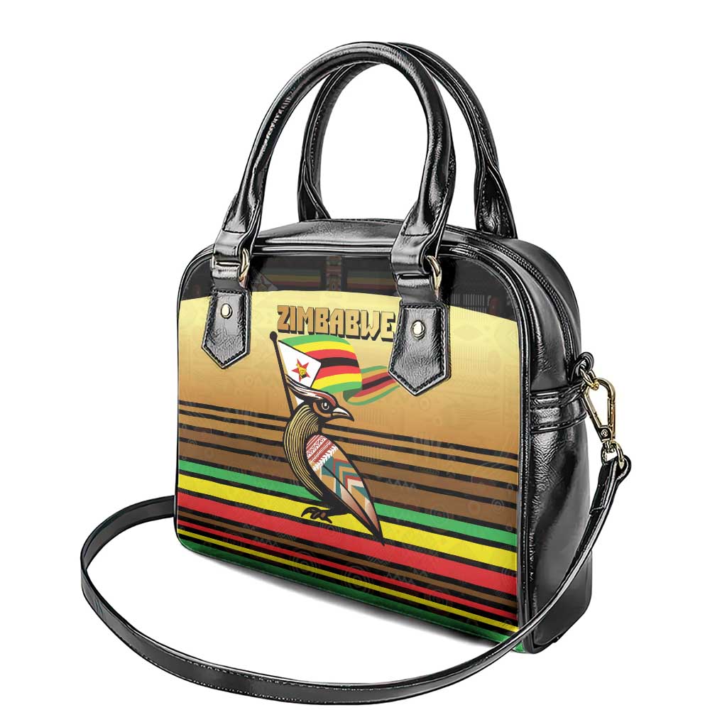 Pride Zimbabwe Shoulder Handbag Zimbabwean Bird, Tribal Patterns and Pan-African Colors