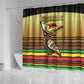 Pride Zimbabwe Shower Curtain Zimbabwean Bird, Tribal Patterns and Pan-African Colors