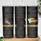 Pride Zimbabwe Skinny Tumbler Zimbabwean Bird, Tribal Patterns and Pan-African Colors