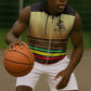 Pride Zimbabwe Sleeveless Zip Hoodie Zimbabwean Bird, Tribal Patterns and Pan-African Colors - African Pride