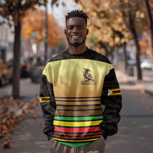 Pride Zimbabwe Sweatshirt Zimbabwean Bird, Tribal Patterns and Pan-African Colors
