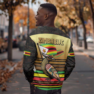Pride Zimbabwe Sweatshirt Zimbabwean Bird, Tribal Patterns and Pan-African Colors