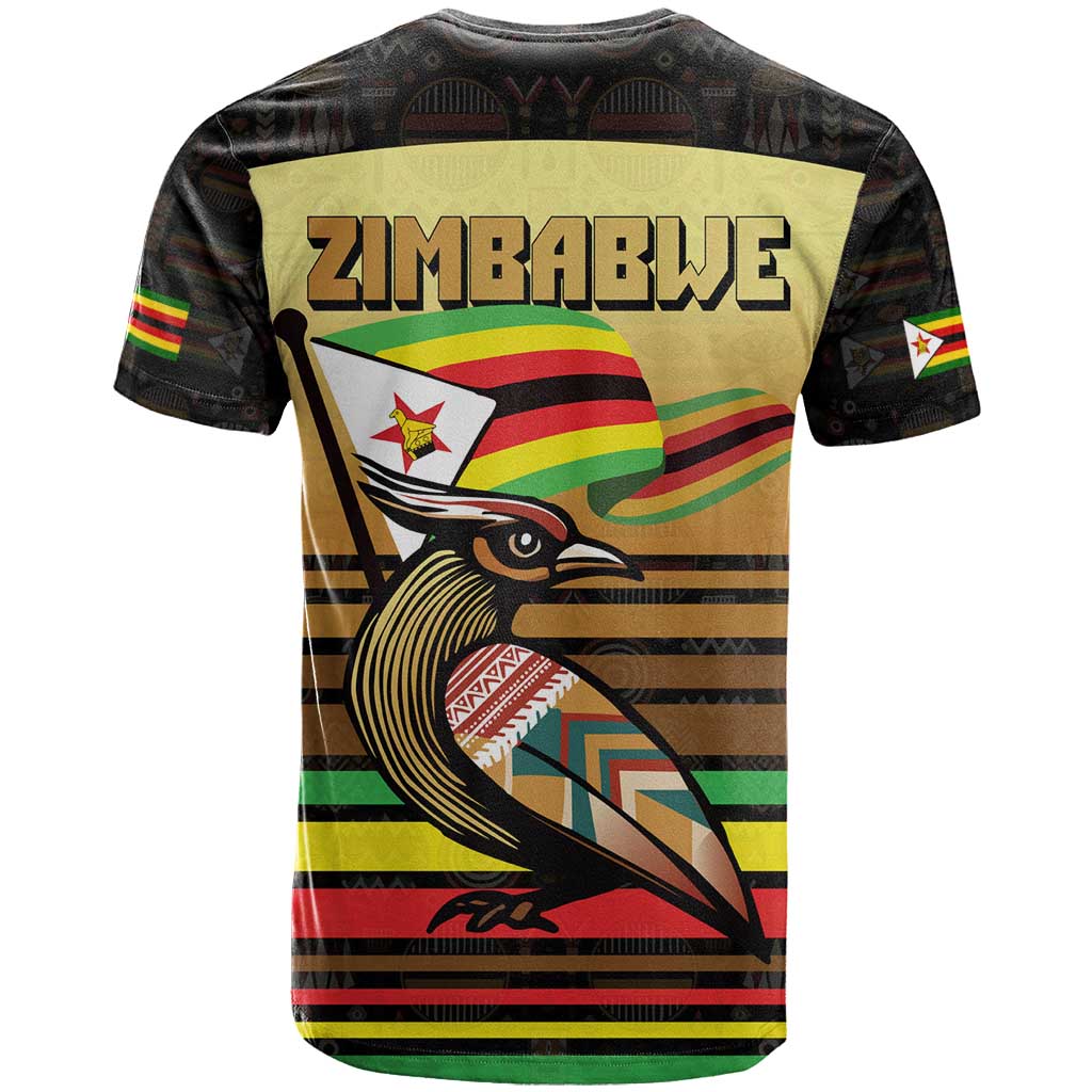 Pride Zimbabwe T shirt Zimbabwean Bird, Tribal Patterns and Pan-African Colors