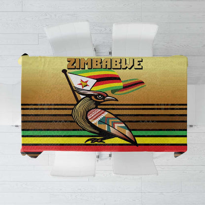 Pride Zimbabwe Tablecloth Zimbabwean Bird, Tribal Patterns and Pan-African Colors