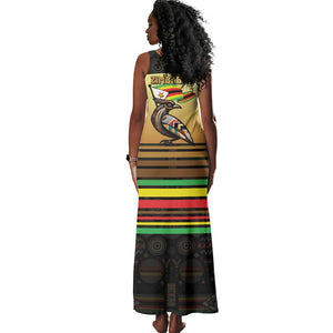 Pride Zimbabwe Tank Maxi Dress Zimbabwean Bird, Tribal Patterns and Pan-African Colors