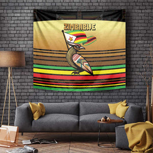 Pride Zimbabwe Tapestry Zimbabwean Bird, Tribal Patterns and Pan-African Colors