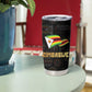 Pride Zimbabwe Tumbler Cup Zimbabwean Bird, Tribal Patterns and Pan-African Colors