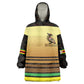 Pride Zimbabwe Wearable Blanket Hoodie Zimbabwean Bird, Tribal Patterns and Pan-African Colors