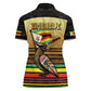 Pride Zimbabwe Women Polo Shirt Zimbabwean Bird, Tribal Patterns and Pan-African Colors