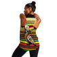Pride Zimbabwe Women Racerback Tank Zimbabwean Bird, Tribal Patterns and Pan-African Colors