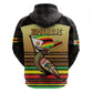 Pride Zimbabwe Zip Hoodie Zimbabwean Bird, Tribal Patterns and Pan-African Colors