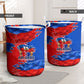 Haiti Flag Day Arcahaie 1803 Laundry Basket Geometric Low Poly Flag Art - Birthplace Of Liberty Graphic