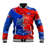 Haiti Flag Day Arcahaie 1803 Baseball Jacket Geometric Low Poly Flag Art - Birthplace Of Liberty Graphic