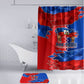 Haiti Flag Day Arcahaie 1803 Bathroom Set Geometric Low Poly Flag Art - Birthplace Of Liberty Graphic