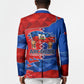 Haiti Flag Day Arcahaie 1803 Blazer Geometric Low Poly Flag Art - Birthplace Of Liberty Graphic