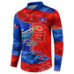 Haiti Flag Day Arcahaie 1803 Button Sweatshirt Geometric Low Poly Flag Art - Birthplace Of Liberty Graphic