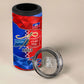 Haiti Flag Day Arcahaie 1803 4 in 1 Can Cooler Tumbler Geometric Low Poly Flag Art - Birthplace Of Liberty Graphic