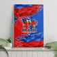Haiti Flag Day Arcahaie 1803 Canvas Wall Art Geometric Low Poly Flag Art - Birthplace Of Liberty Graphic