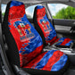 Haiti Flag Day Arcahaie 1803 Car Seat Cover Geometric Low Poly Flag Art - Birthplace Of Liberty Graphic