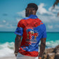 Haiti Flag Day Arcahaie 1803 Hawaiian Shirt Geometric Low Poly Flag Art - Birthplace Of Liberty Graphic