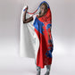 Haiti Flag Day Arcahaie 1803 Hooded Blanket Geometric Low Poly Flag Art - Birthplace Of Liberty Graphic