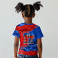 Haiti Flag Day Arcahaie 1803 Kid T shirt Geometric Low Poly Flag Art - Birthplace Of Liberty Graphic