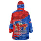 Haiti Flag Day Arcahaie 1803 Kid Wearable Blanket Hoodie Geometric Low Poly Flag Art - Birthplace Of Liberty Graphic