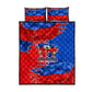 Haiti Flag Day Arcahaie 1803 Quilt Bed Set Geometric Low Poly Flag Art - Birthplace Of Liberty Graphic