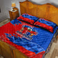 Haiti Flag Day Arcahaie 1803 Quilt Bed Set Geometric Low Poly Flag Art - Birthplace Of Liberty Graphic