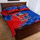 Haiti Flag Day Arcahaie 1803 Quilt Bed Set Geometric Low Poly Flag Art - Birthplace Of Liberty Graphic